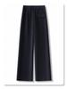 Women's Navy Blue Casual Straight-Leg Sweatpants - Spring/Summer 2025 Collection