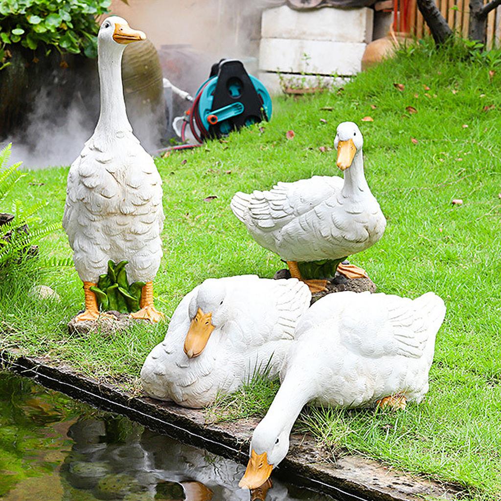 Outdoor Simulation Duck Decoration Garden Pool Water Landscape Decoration Layout Resin Decoration