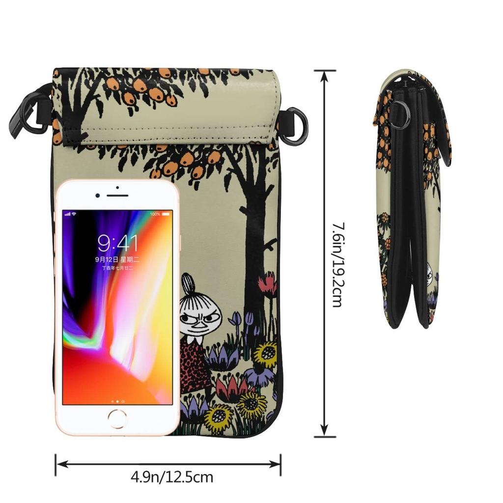 This Genuine Leather Smartphone Pouch Is a Slim, Lightweight Shoulder Bag for Men and Women. It Can Also Be Used As a Wallet, Mini Pouch, or Crossbody