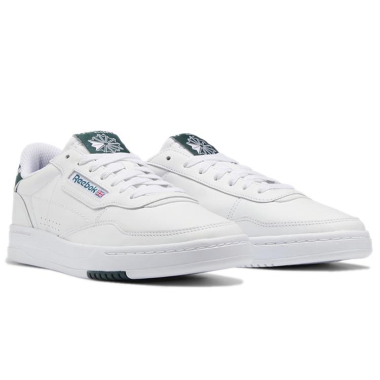 Reebok Court Peak Leather Comfortable Low top Skateboard Shoes Unisex White GW7558
