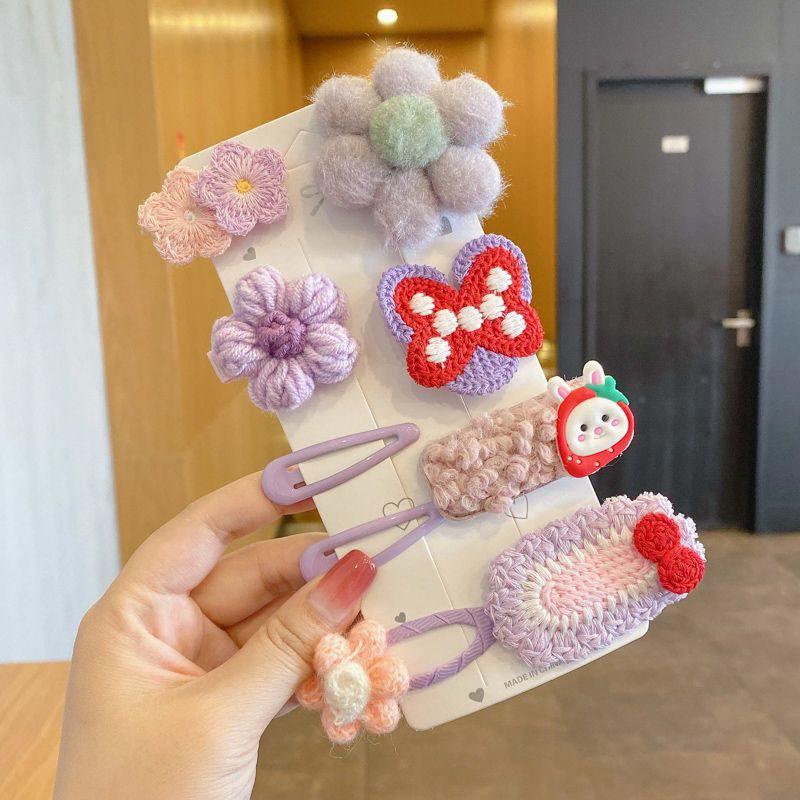 Autumn/Winter 2025 Lambswool Plush Hair Clip: Cute BB Clip Headwear for Women & Children