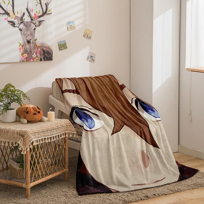 Cartoon Himan Yuanshen Series Double-Sided Flannel 3D Digital Printing Blanket Blanket