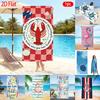 1pc Assorted Summer Themed 2D Flat Beach Towels Perfect choice for beach vacation party gifts