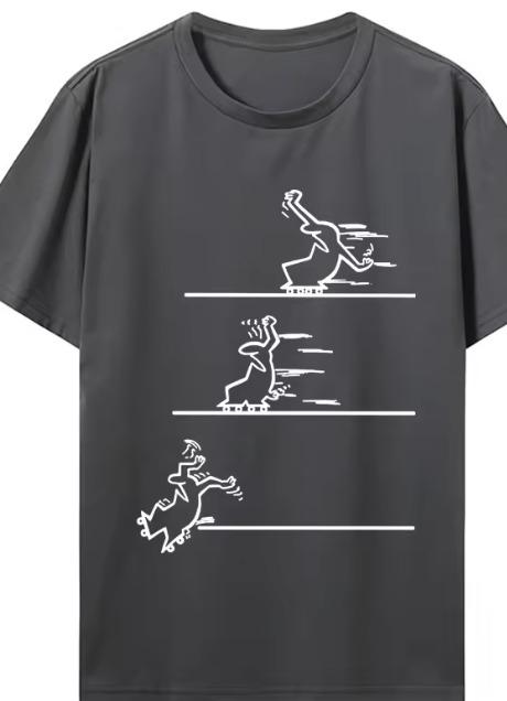 Summer New Pattern Printed Tshirt Suitable For Both Unisex And Unisex Casual Versatile And Fashionable Pure Cotton Tshirt