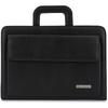 Biwuar Toiletry Bag Briefcase Folder Organizer for a Salesman Stylish Black Beltimore I69