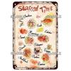 SQDGLZ Vintage Pizza Delicious Food Metal Sign Tin Sign Plate Home Bar Door Wall Decor Sticker Decoration Plaque Poster Gift
