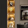Elegant Ceramic Bear Wine Rack: Red Wine Display and Cup Holder for Luxurious Living Room Decor