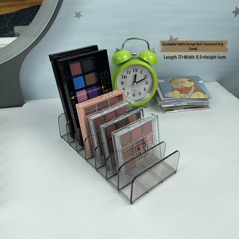 

Transparent Makeup Organizer: Dressing Table Storage Shelf with Drawer Divider for Cosmetics & Eyeshadow.