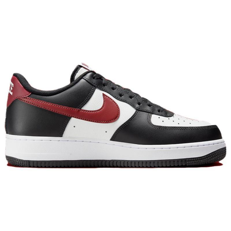 Nike Air Force 1 Low '07 Black White Dark Team Red Sneakers FZ4615-001