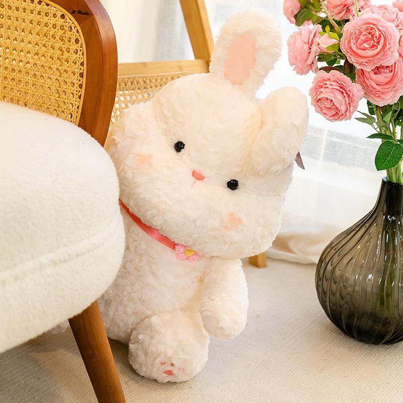 Cute Little White Rabbit Plush Toy Little Rabbit 8 Inch Boutique Doll Girl Comforting Doll Children Gift