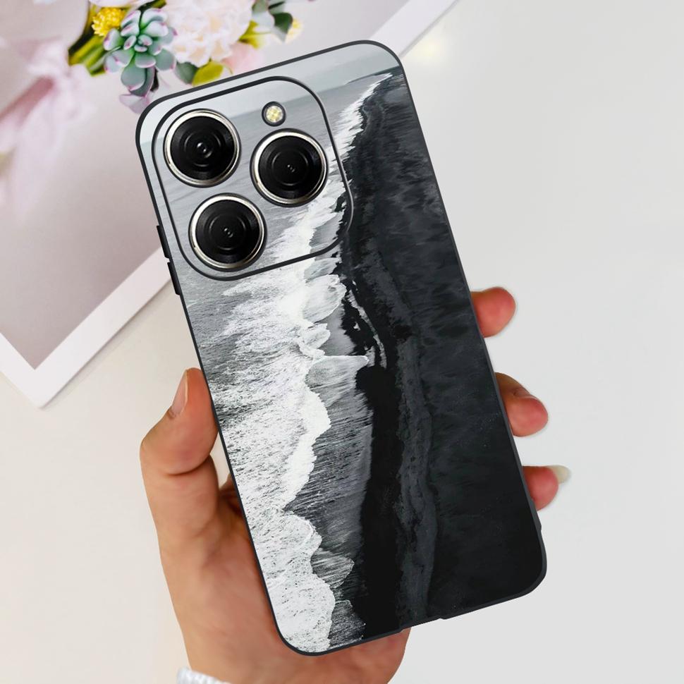 For Tecno Spark 20 Pro Casing KJ6 Luxury Candy Painted Cover Soft Silicone Case For Tecno Spark 20 Spark20 Pro Housing Funda