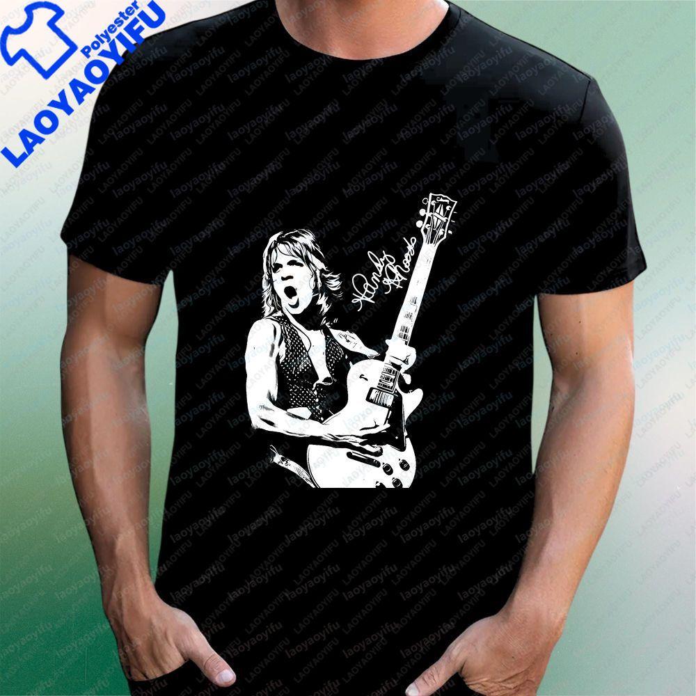 Randy Rhoads - Unique Musical Style, Trendy Loose Top with Pattern, Large Size, Comfortable T-shirt