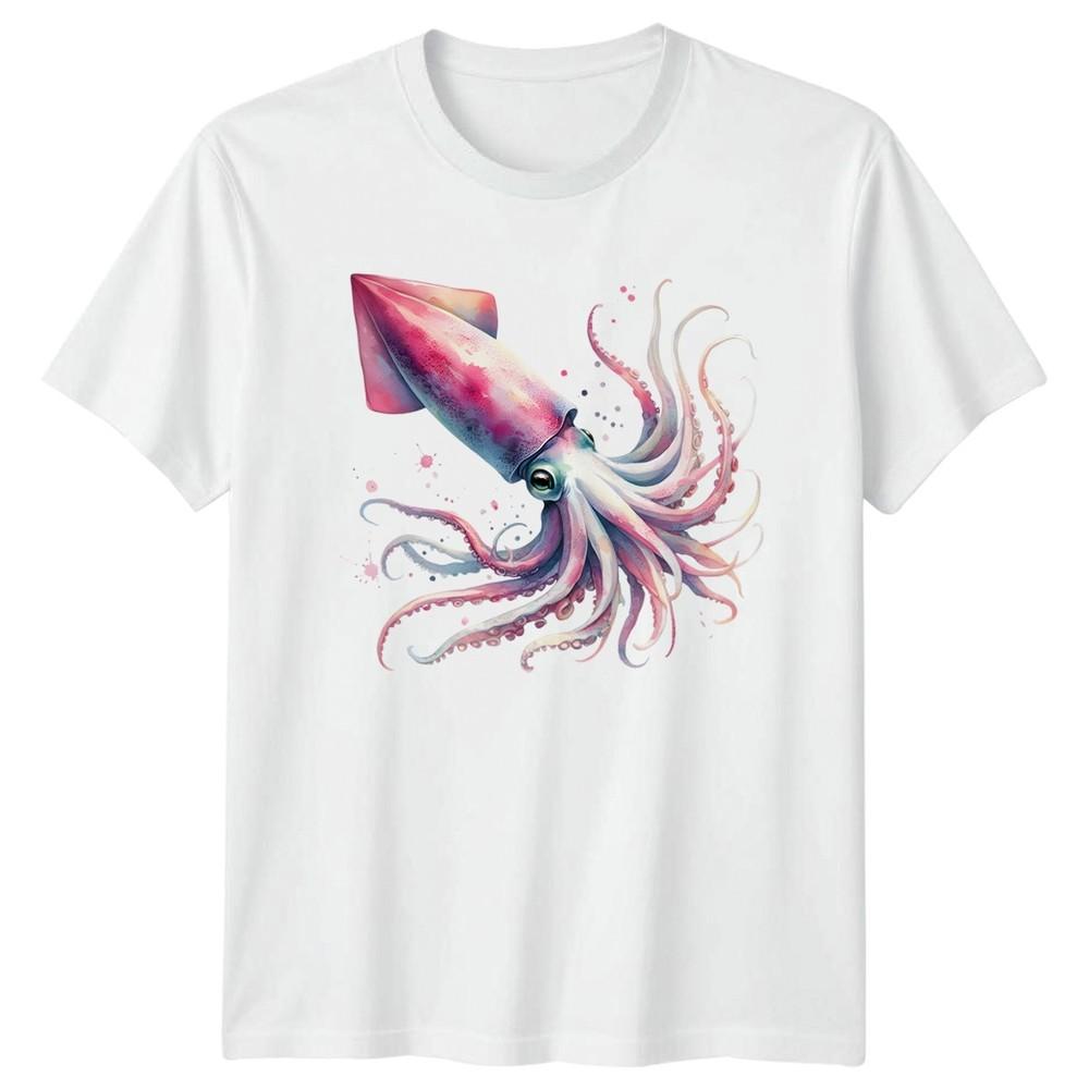 Squid Marine Life Animals Unisexs TShirt Unisexs Tee Graphic Unisex Top S