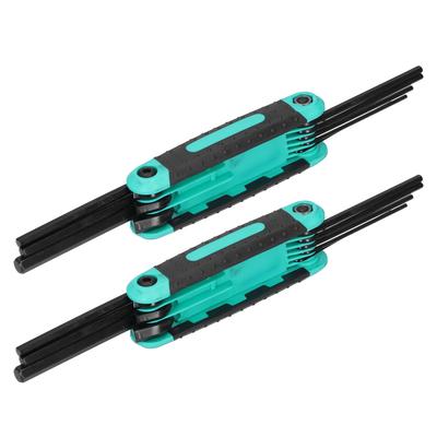 2Pcs 8 In 1 Folding Hex Wrench for Tighten Remove Screws Multifunction Hand Tools1.58mm