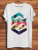 Sunset Sunrise Palm Beach Funny Nature Style T Shirt Unisex White Casual Unisex Short Sleeve Tshirt Homme Breathable Print