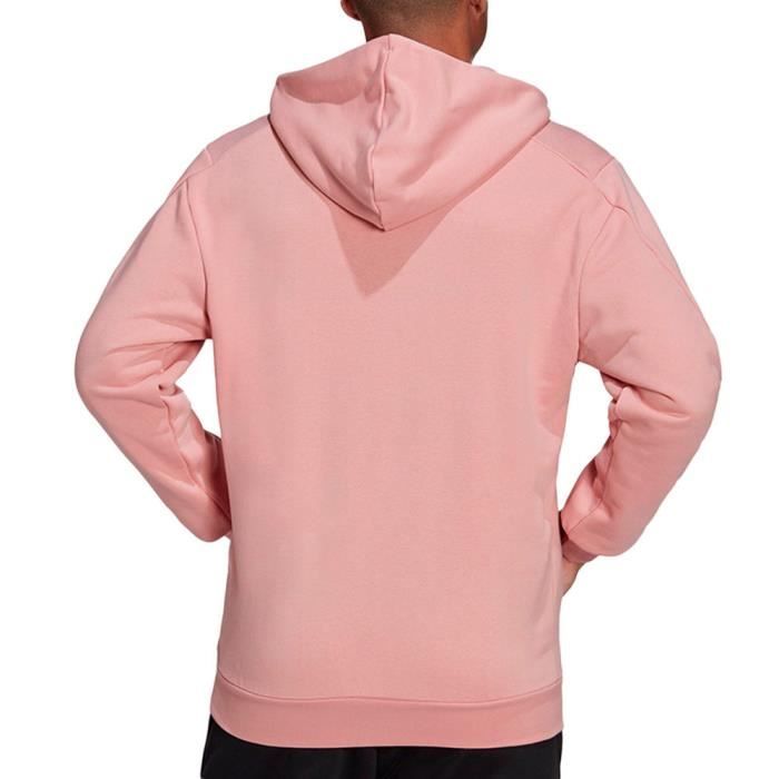 Sweat Homme Adidas M Fi 3bar Oh - Rose - Coupe régulière - French Terry - Poche kangourou