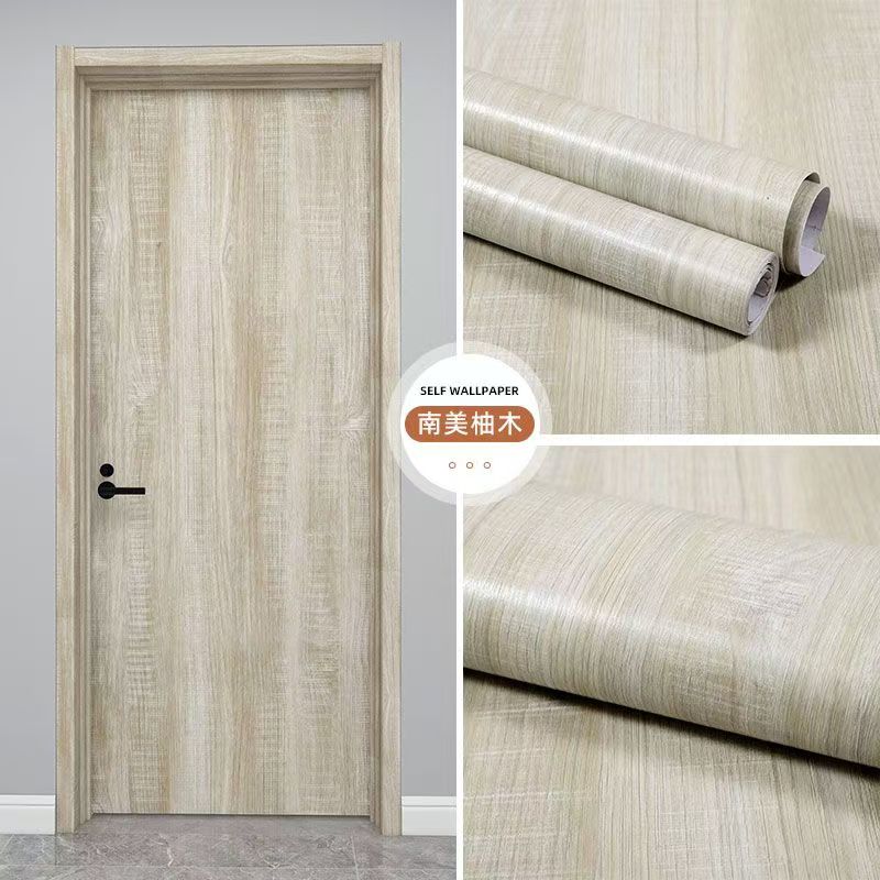 Waterproof Wood Vinyl Wallpaper Roll Self Adhesive Decor Contact Paper Doors Cabinet Desktop Modern Furniture Decorative Sticker