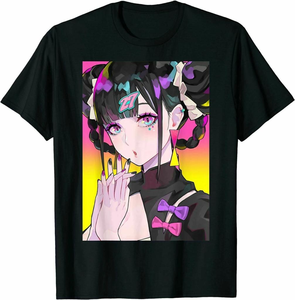 Anime Girl Waifu Japanese Aesthetic Otaku T-Shirt Tee Gift Trend For Men