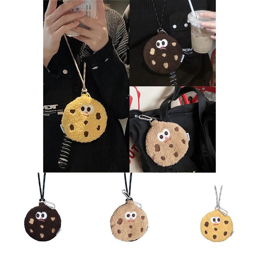 Niedliche Keksförmige Plüsch-Münzbörse Umhängetasche für Mädchen
