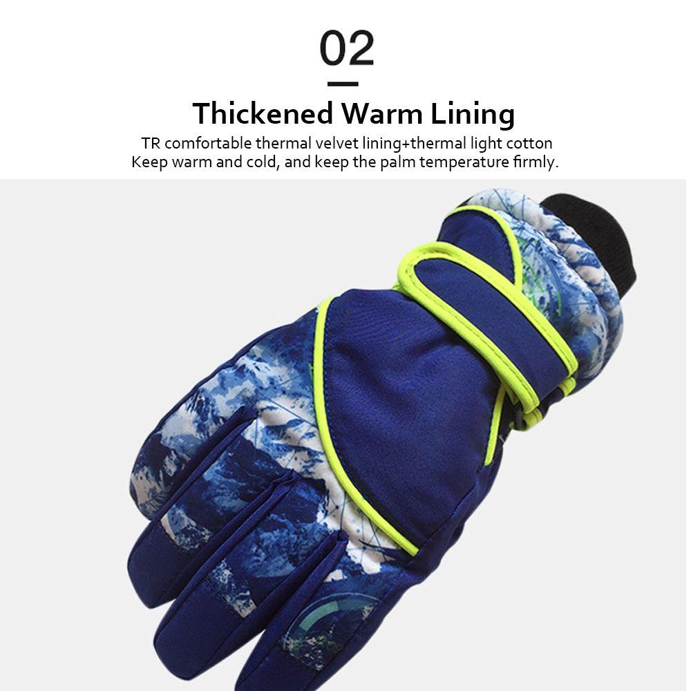 Years Old Full Finger Cartoon Windproof Snowboarding Ski Mittens Skiing Gloves Skiing Accessories