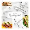VIEAURA Cutlery Rest Set - Chopstick Holder for Spoons, Forks, Knives - Stylish & Cute, 4-Piece Set