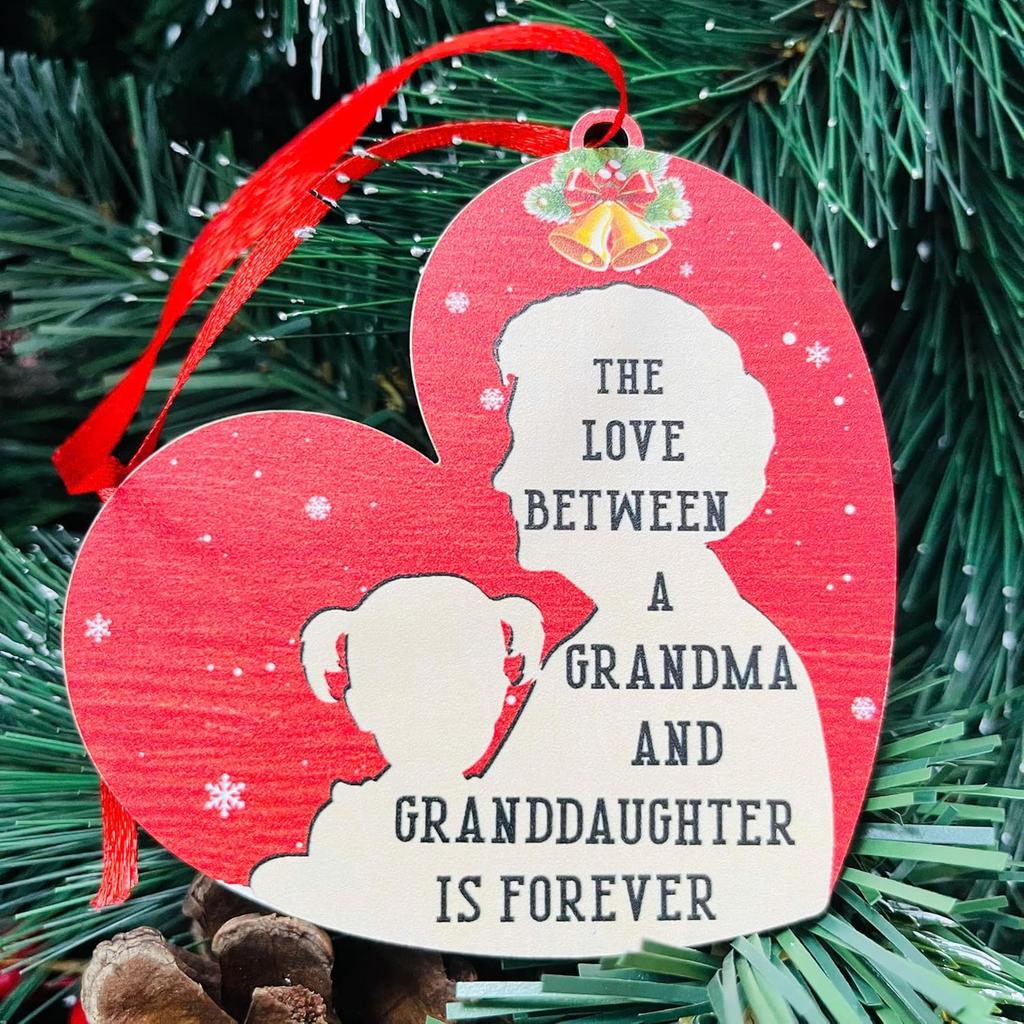 The Love Between a Mom and Son is Forever Ornament, Birthday, for Mothers & Sons Ornaments, Family Wooden Hanging Decoration on Xmas Tree, to Mom