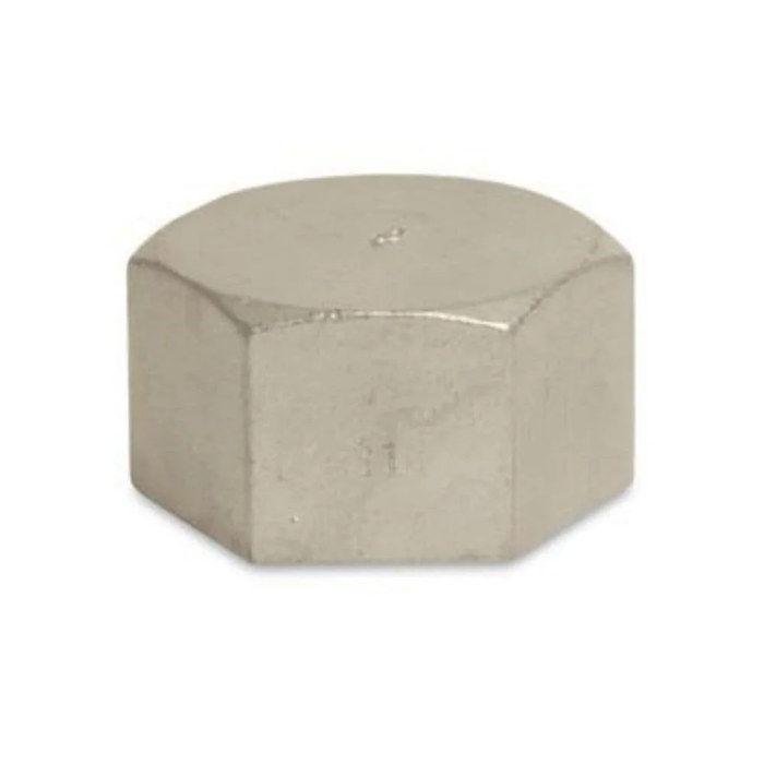 Gewindefitting aus Edelstahl Kappe 1 1/2" IG 10bar