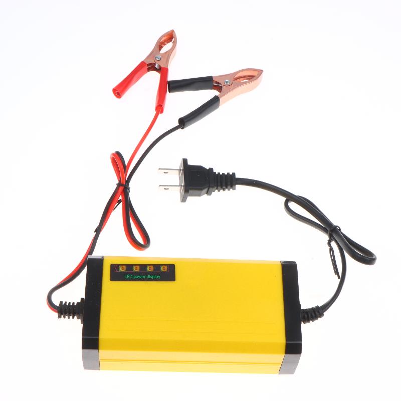 12V 2A Car Battery Charger 220V Power Pulse Repair Charger Wet Dry Lead Acid Battery Led Display Moto Truck Battery Charger