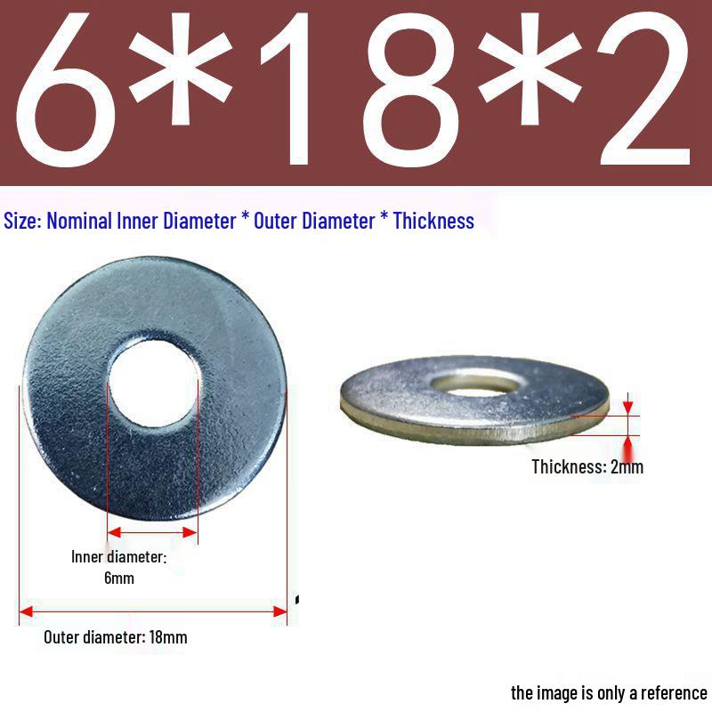 Galvanized Flat Metal Washer Spacer M3-M60