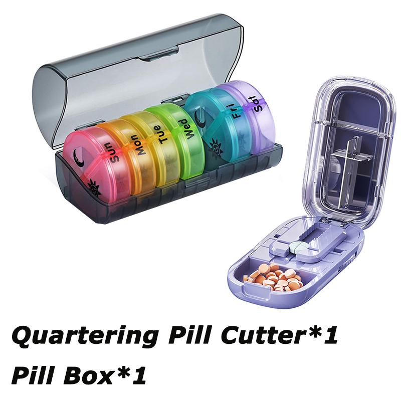 Weekly Medicine Storage Organizer Pill Box Holder Container Pill Case Medicine Tablet Portable Dispenser Organizer
