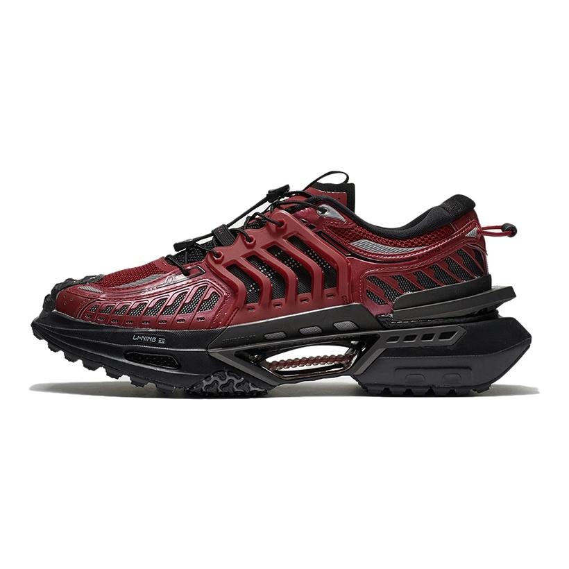 New LiNing Cushioning, Slip Resistant, Abrasion Resistant, Rebound Low Top Casual Shoes Men's Bull Red AGLR041-11