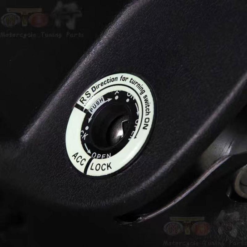 Car, Motorcycle, Glow In The Dark Ignition Key Ring, Pedal, Electric Vehicle Sticker, Personalized Modification Decoration, Car Film