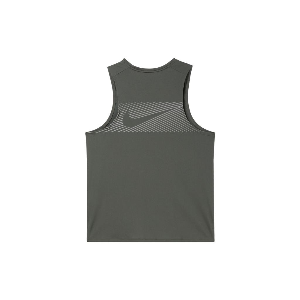 Nike Logo Round Neck Quick-Dry Running Sleeveless Vest Men Vests Iron-Gray FN3987-068