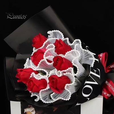 Zartes, schneidbares, verschleißfestes Blumenverpackungsnetz, DIY-Blumenstraußverpackung, Spitzennetz, Festival-Nutzung