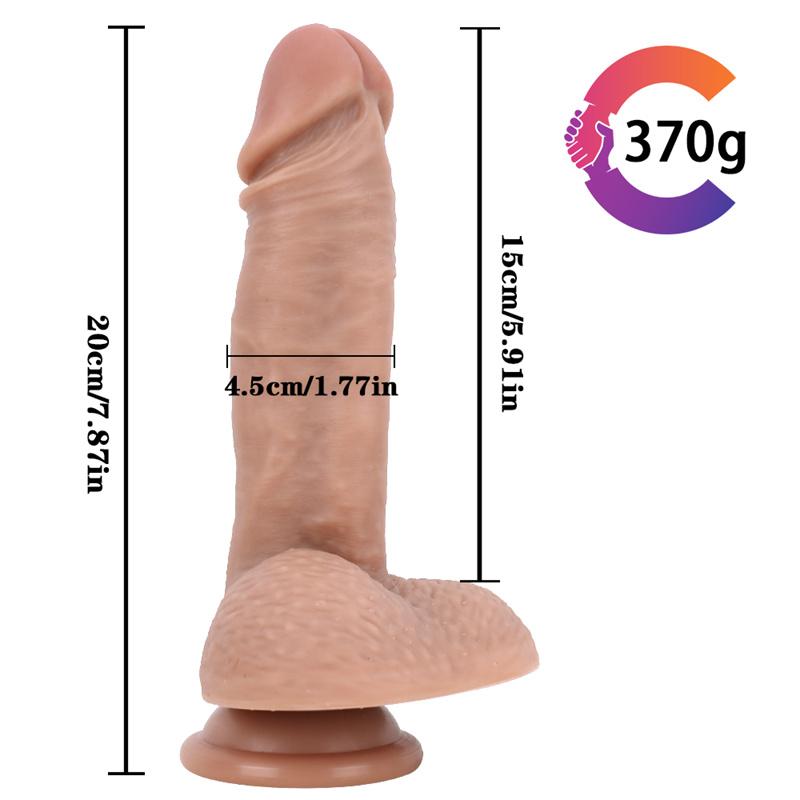 Large and Small Egg Liquid Silicone Double Hardness Imitation Penis Feels Good and Looks Good for Adults