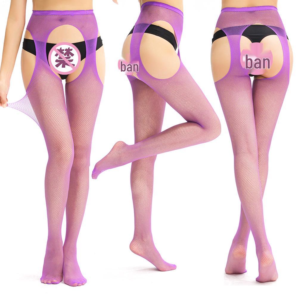 "Ciorapi Pantalon Mici cu Plasă și Croiala Deschisă - Ciorapi Tip Plasă cu Laturi Decupate pentru Ispită și Distracție Adultă"
