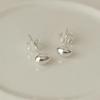 925 Silver Chubby Oval Rice Earring