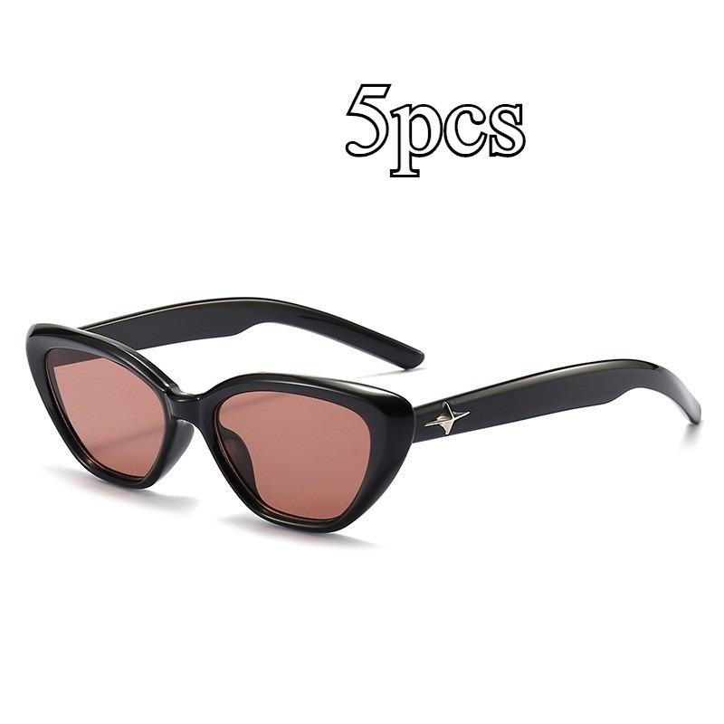 Fashion Hip-hop Small Cat Eye Sunglasses Fashion Women Eyeglasses with Retro Style Shades Glasses