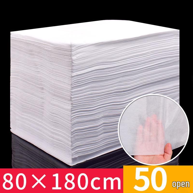 80x180cm Waterproof Disposable Massage Bed Sheet - Breathable Non-woven Fabric for Beauty Salons.