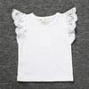 Kid Girls Baby Lace Candy Color Fly Sleeve Vest