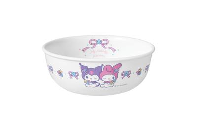 Pearl Metal CORELLE Bowl/Plate, Shatter-Resistant, Lightweight, Microwave, Oven, and Dishwasher Safe, My Melody & Kuromi Design, J416-SNMK CP-1015