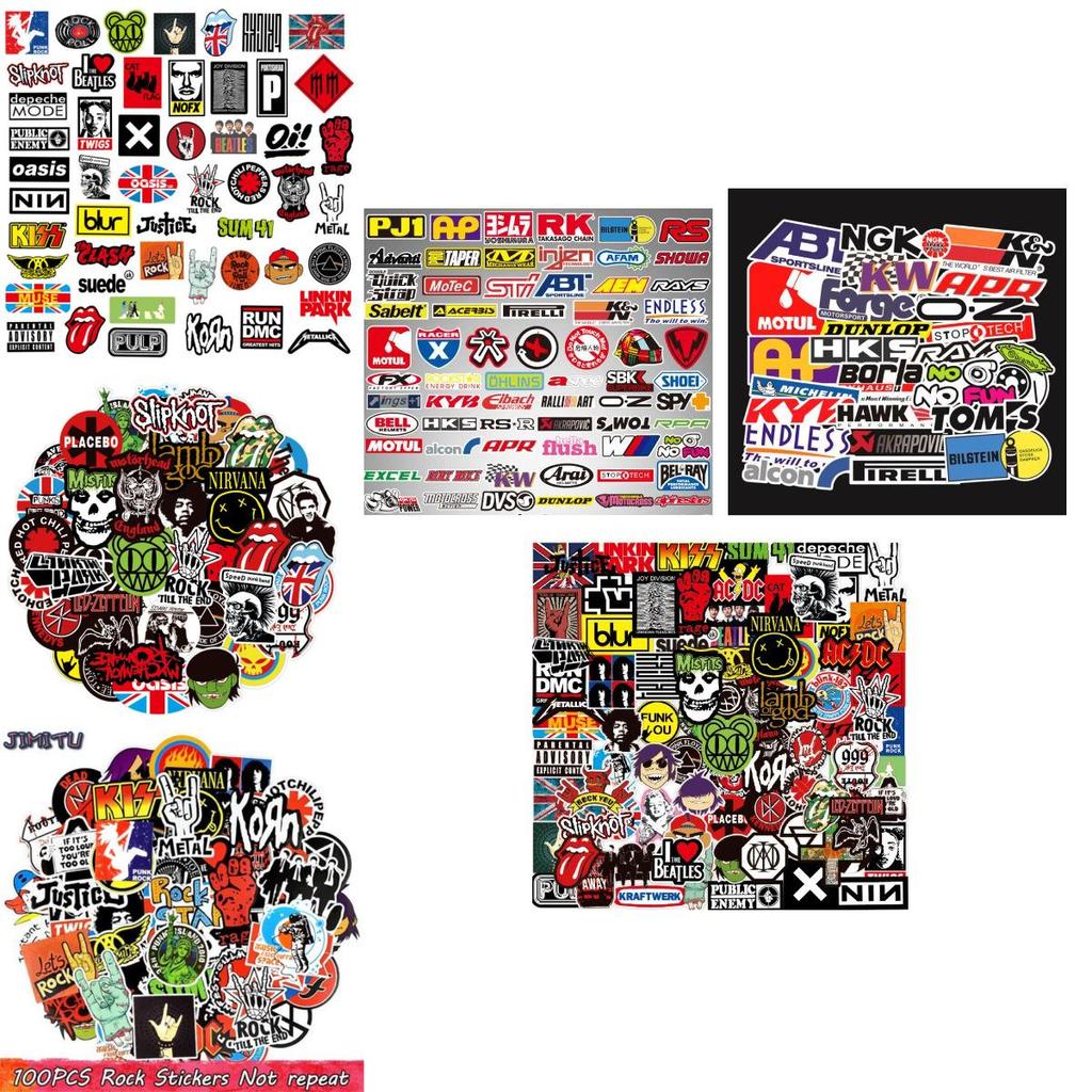Music Bumper Stickers Waterproof Sticker Pack For Adults And Kids 100pcs