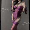 Domila Sexy Lingerie Purple Lace Onesie Pure Desire Uniform Set No Pajamas Female Temptation