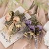 1 Bouquet Silk Rose Bouquet Wedding Decoration Accessories Artificial Flowers Home Bride Holding Fake Flower Retro Vintage