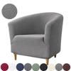 Elastic Club Chair Covers Stretch Jacquard Club Sofa Covers Single Tub Armchair Couch Slipcovers for Bar Counter Living Room