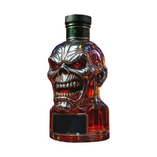 300ML Whiskey Decanter Unique Glass Whiskey Bottle Statue Artistic Liquor Container Iron Lady 50th Anniversary Whisky Gift for Whiskey Lovers