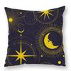 Abstract Star Moon Plush Pillow Cover Constellation Compass Totem Yoga Digital Printed Backrest Set Premium Durable