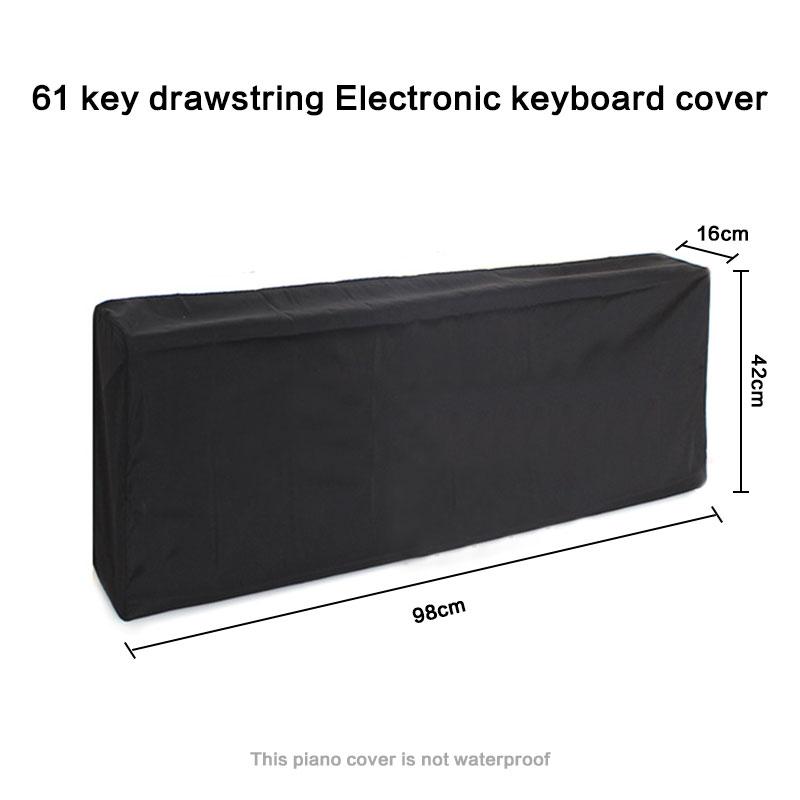 

61/88Key Digital Electronic Piano Cover Drawstring Fully Closed Keyboard Dustproof Breathable Cover Musical Instrument Accessory