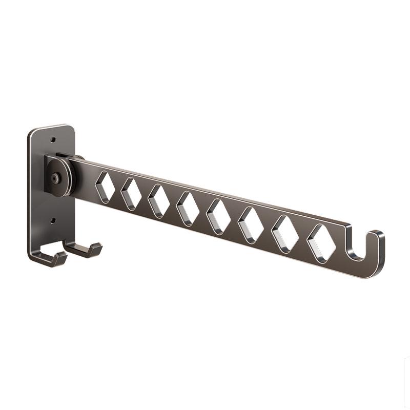No-Drill Invisible Wall-Mounted Clothes Drying Rack - Stainless Steel for Balcony or Bathroom