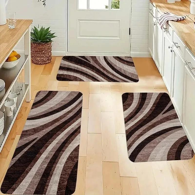 1PC Merry Christmas Charactor Door Mats Kitchen Rugs Non-Slip Pop Living Room Rugs Bath Mat Carpet for Home Sink Laundry Decor